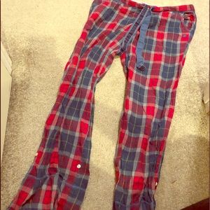 Plaid pajama pants